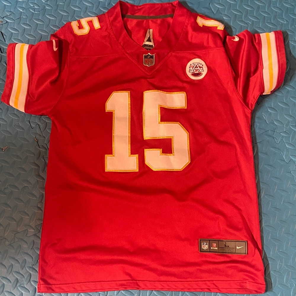 Nike Kids Red and Yellow Football Jersey